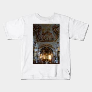 Monastery church Raitenhaslach near Burghausen in Upper Bavaria Kids T-Shirt